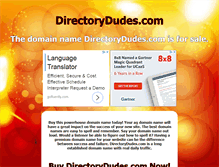 Tablet Screenshot of directorydudes.com